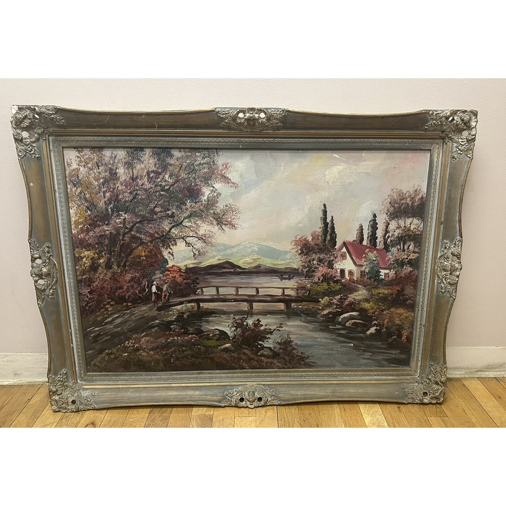 Vintage Oil Painting signed Cepya Genuine Guaranteed By Andrew Kolb NYC, Framed